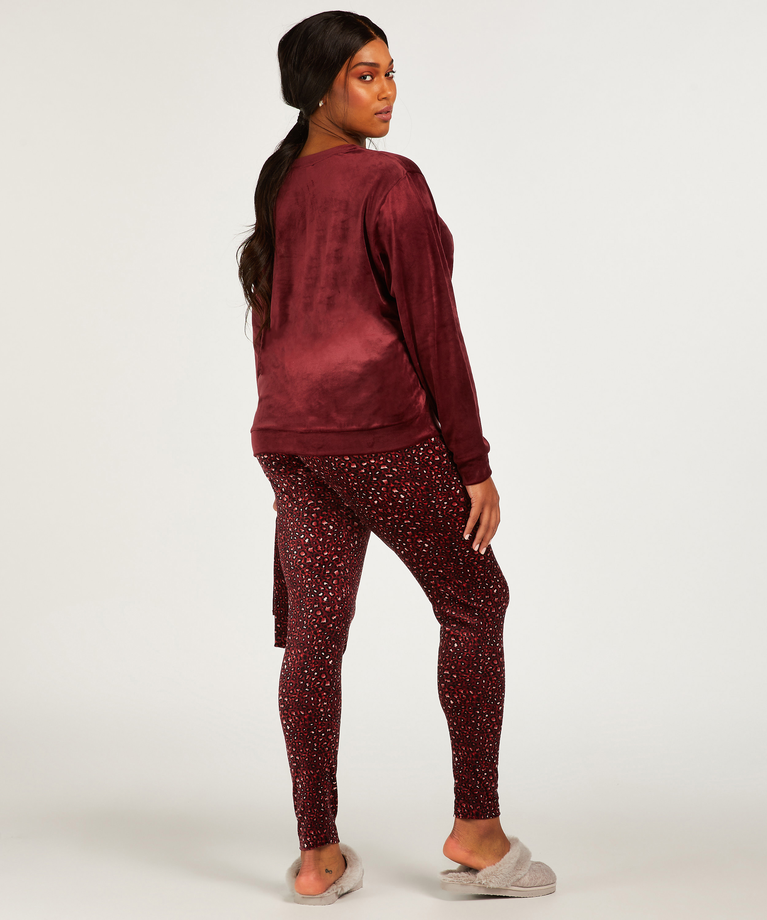 Pyjamaset with Bag, Purple, main