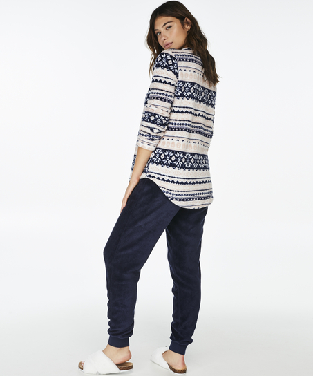 PJ Fleece Fairisle, Pink