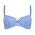 Rose Padded Underwired Bra, Blue