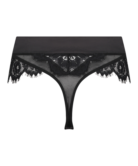 Hannako high thong, Black