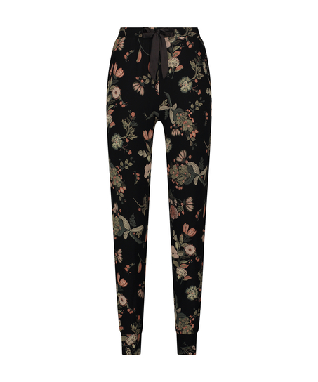 Jersey Pyjama Pants, Black