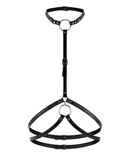 PU Harness Top, Black