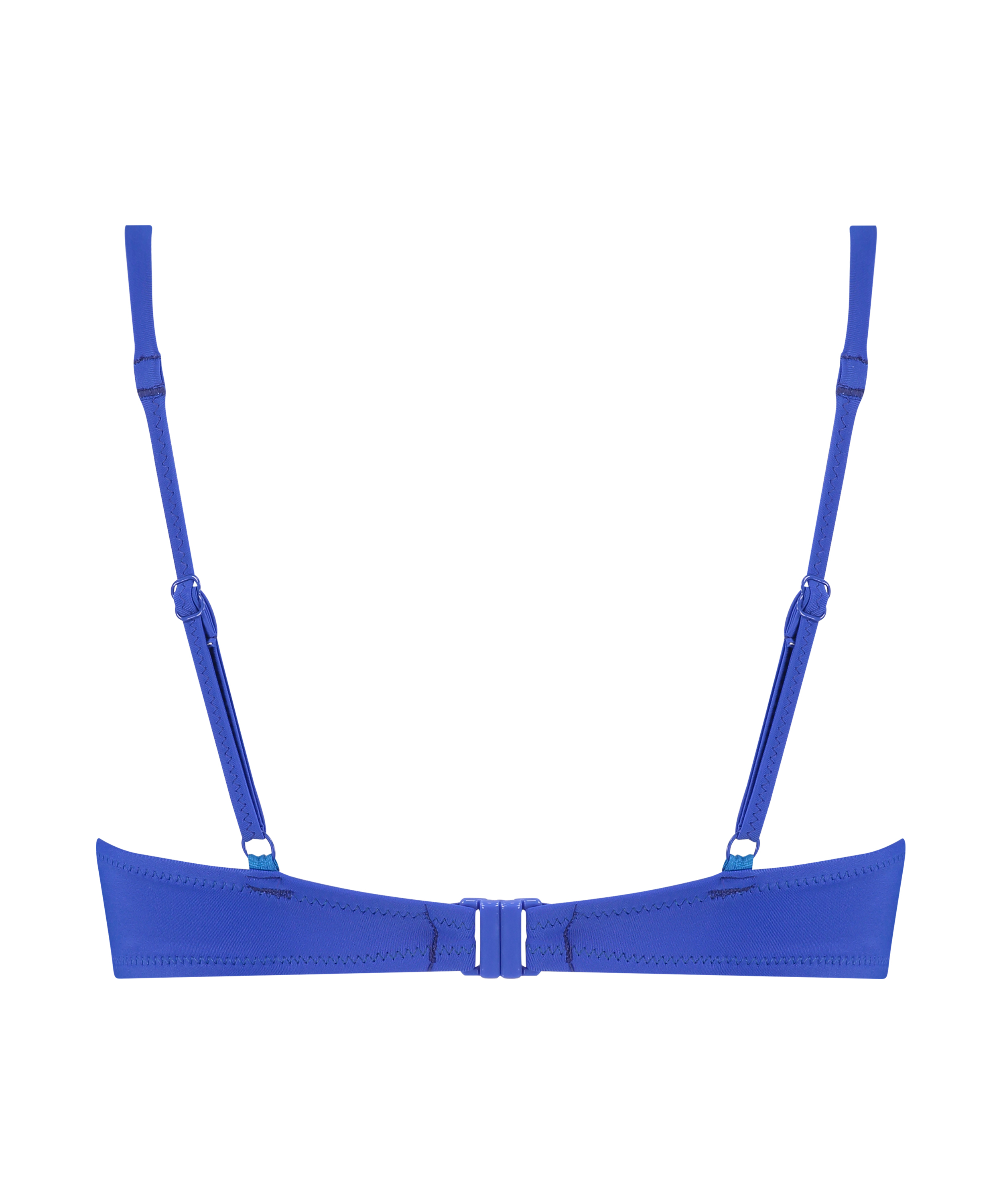 Luxe padded push-up bikini top Cup A - E, Blue, main