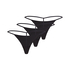 3-pack invisible thongs, Black