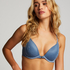 Molly Padded Underwired Push-Up Bra, Blue