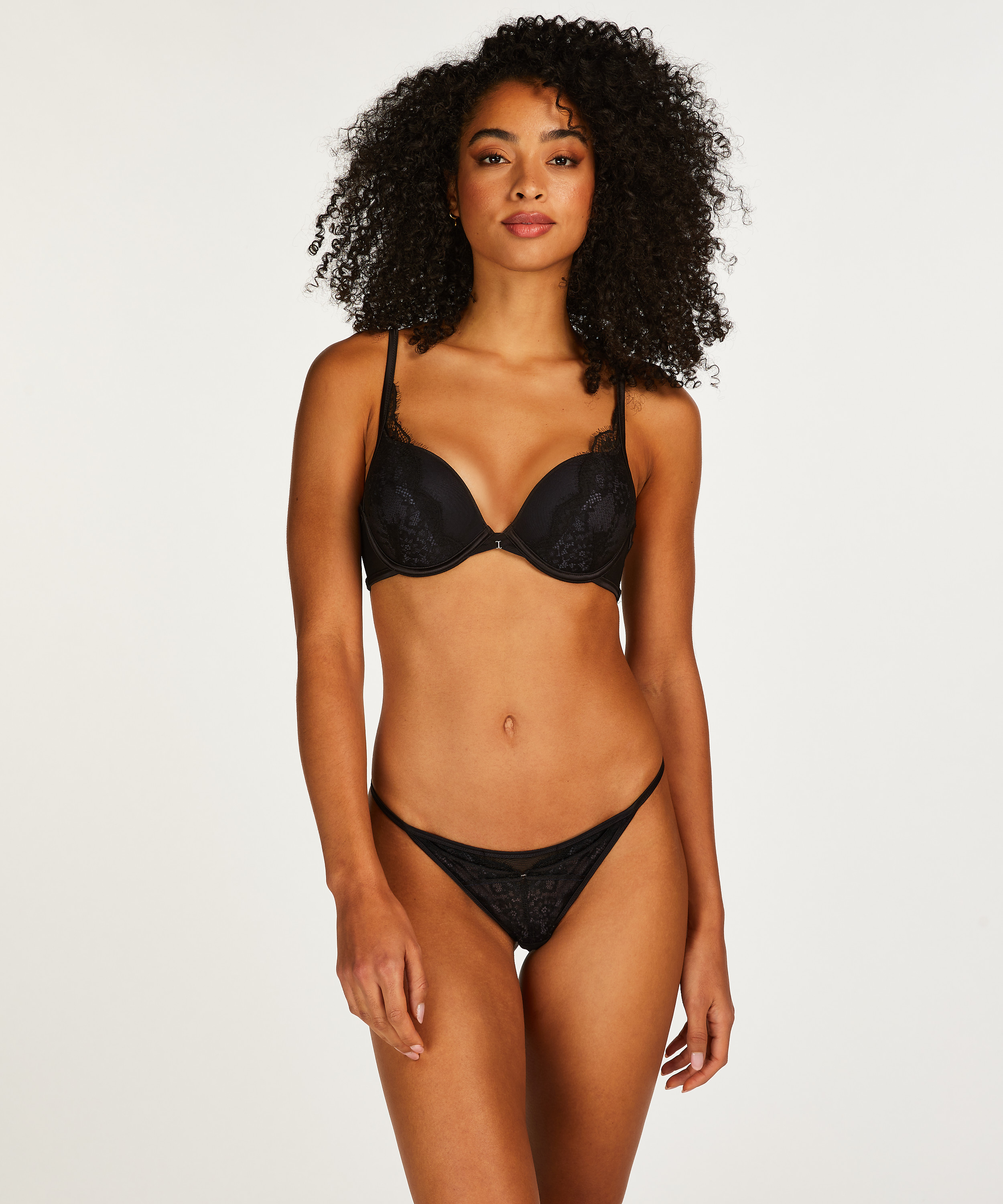 Elissa Padded Maximizer Underwired Bra, Black, main