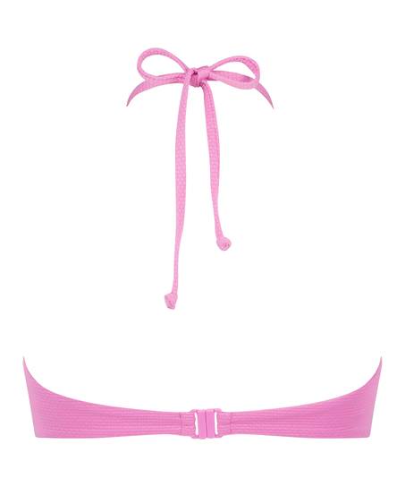 Scallop Bandeau Bikini Top, Pink