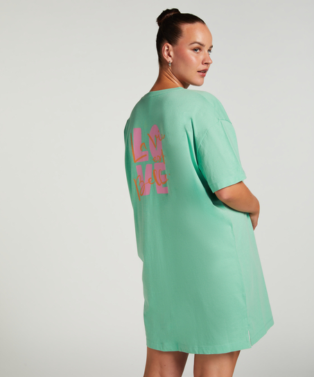 Round Neck Nightshirt, Green