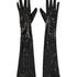 Faux Leather Gloves, Black