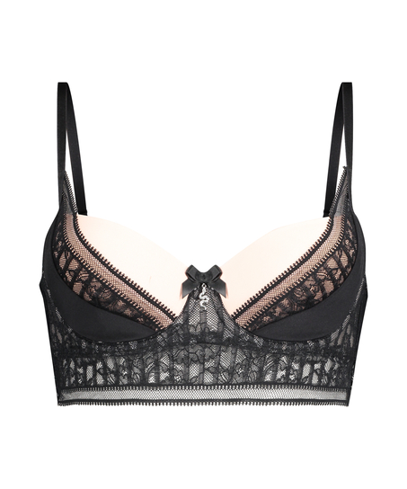 Evita padded underwired bra I AM Danielle, Black