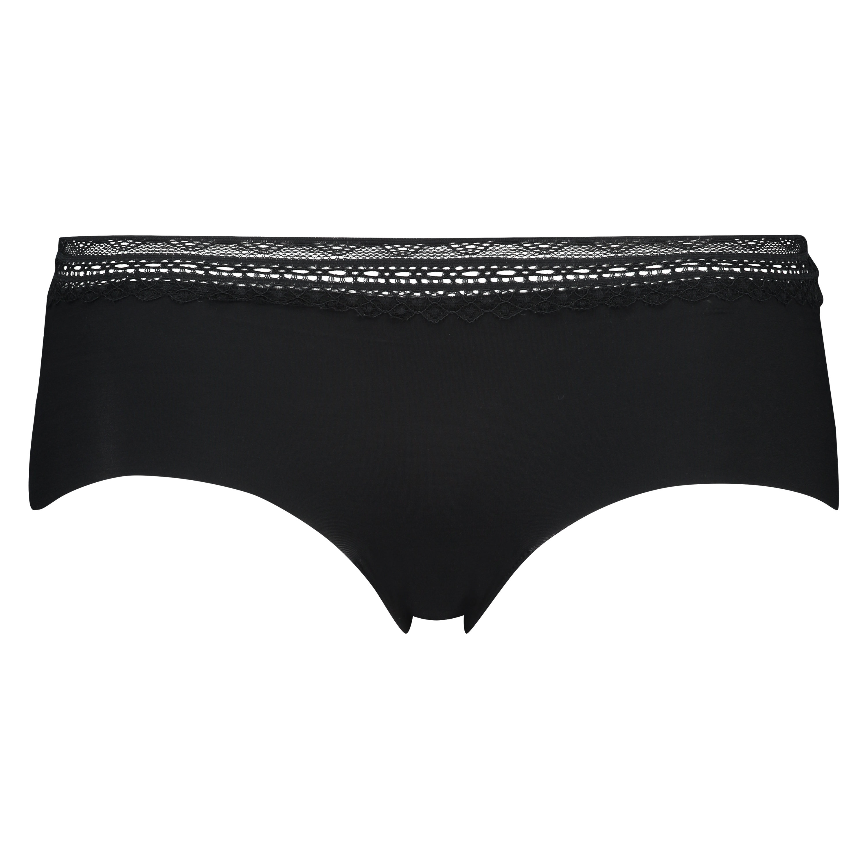 Invisible shorts lace waistband, Black, main