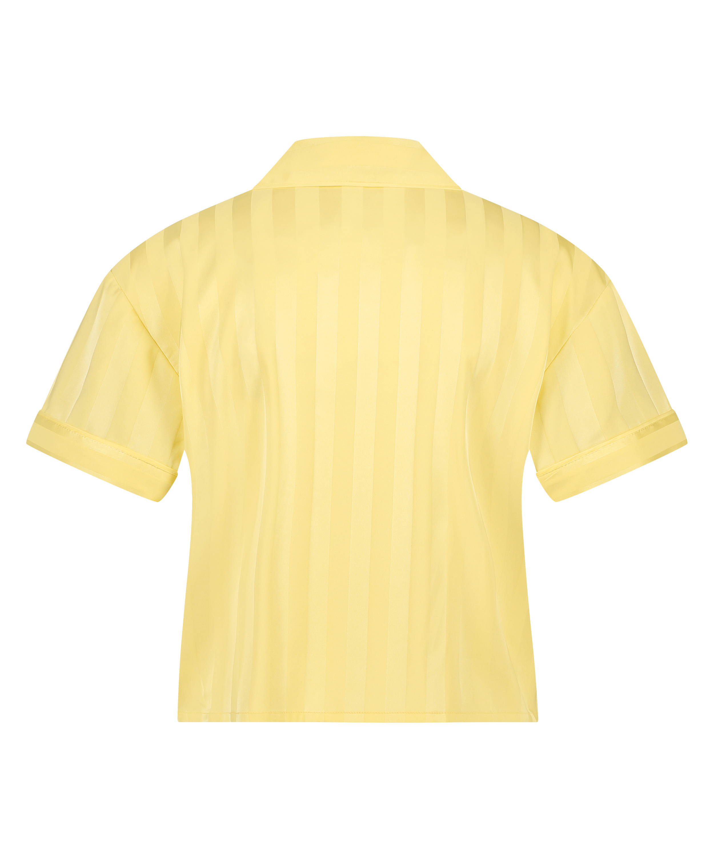 Satin Short-Sleeved Jacket, Yellow, main