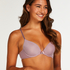 Plunge Padded Underwired Bra, Purple