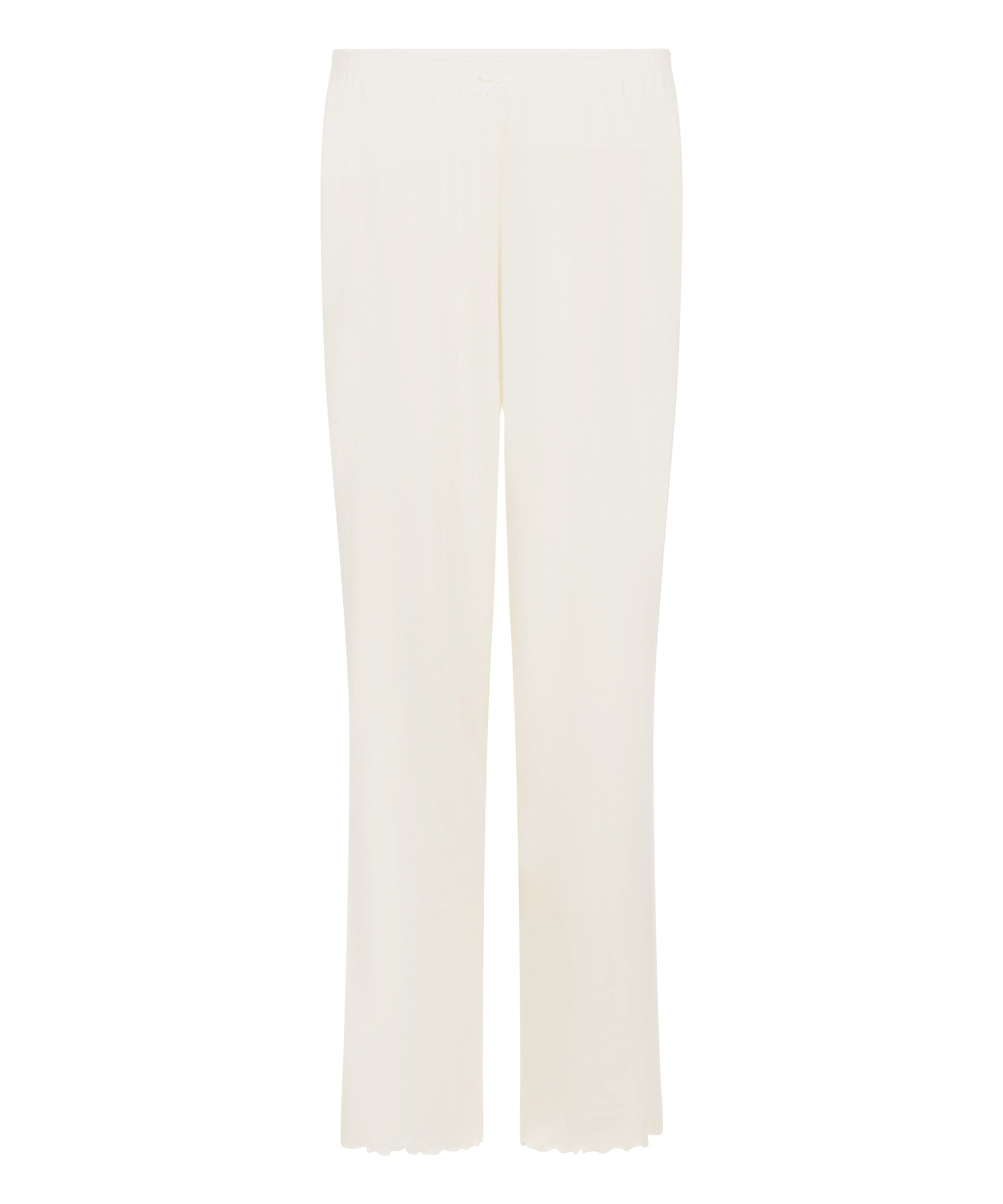 Pyjama Pant Loose Pointelle, White
