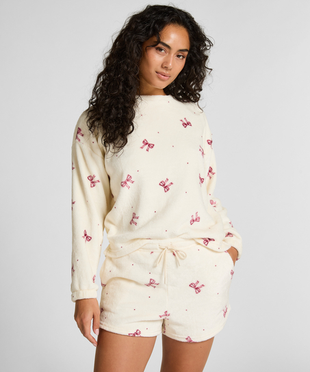 Pyjamaset Fleece, White
