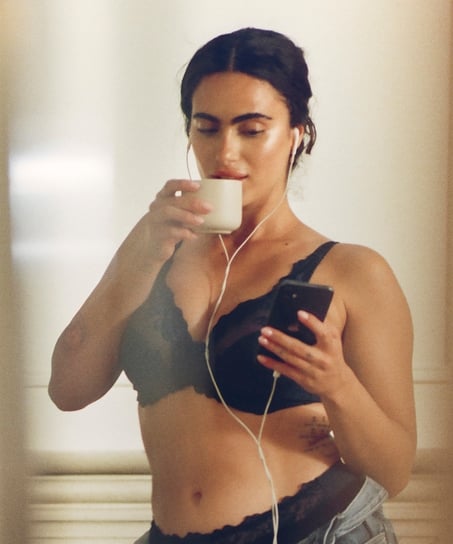 Diva Non-Padded Underwired Bra, Blue