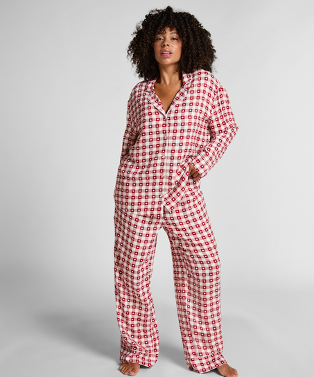 Pyjamaset Twill, Red
