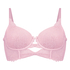 Juliette Padded Longline Underwired Bra, Pink