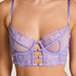 Nienke Non-Padded Underwired Longline Bra, Purple