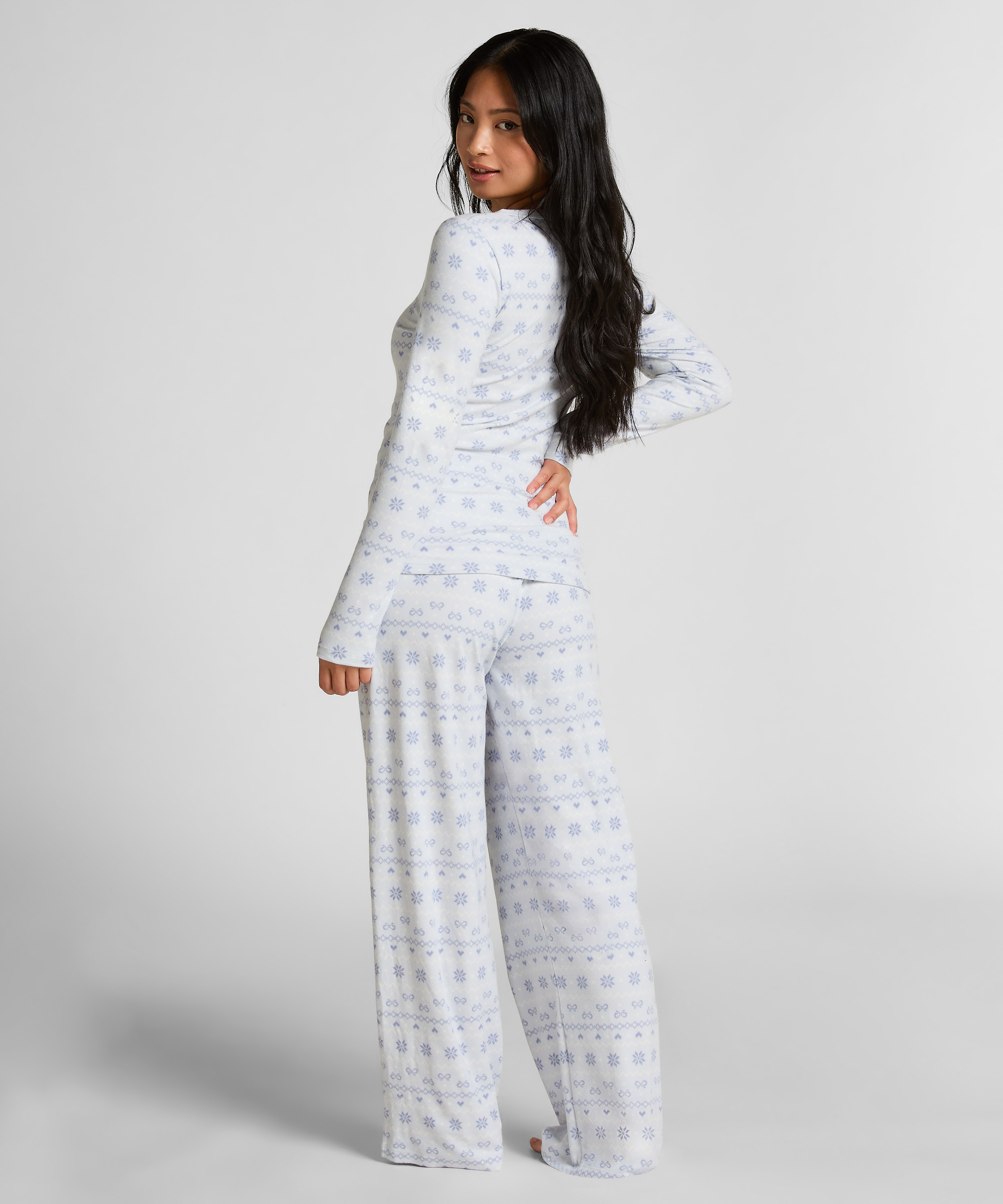 Pyjamaset Jersey Fairisle, Blue, main