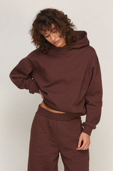 Hunkemöller Hoodie Brushed Sweat Brown