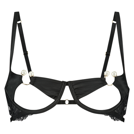 Angelica non-padded underwired bra, Black