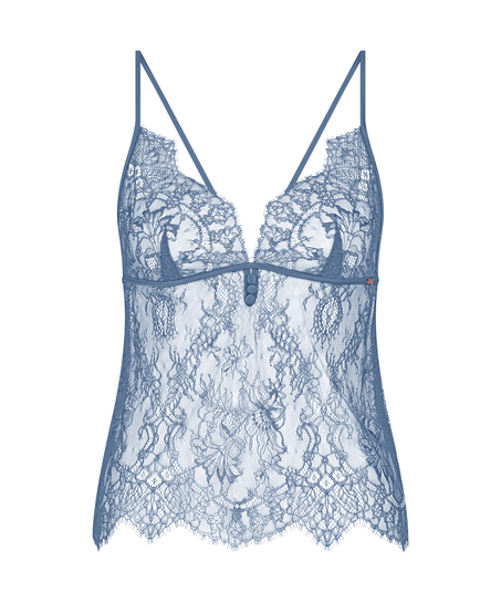 Delphine Lace Cami, Blue