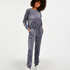 Velour Shimmer Tape Petite jogging bottoms, Grey