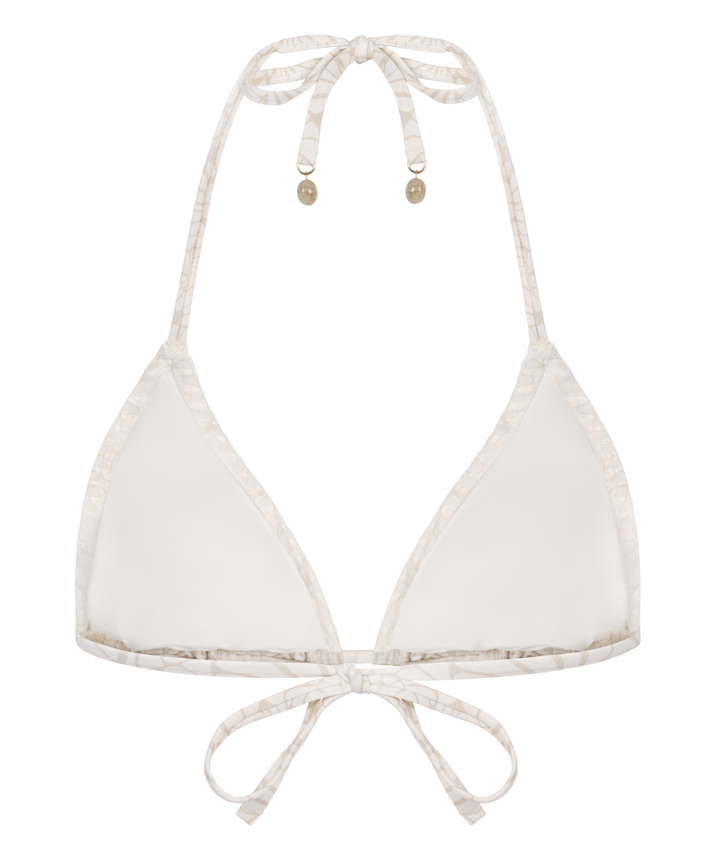 Caicos Triangle Bikini Top, Beige, main