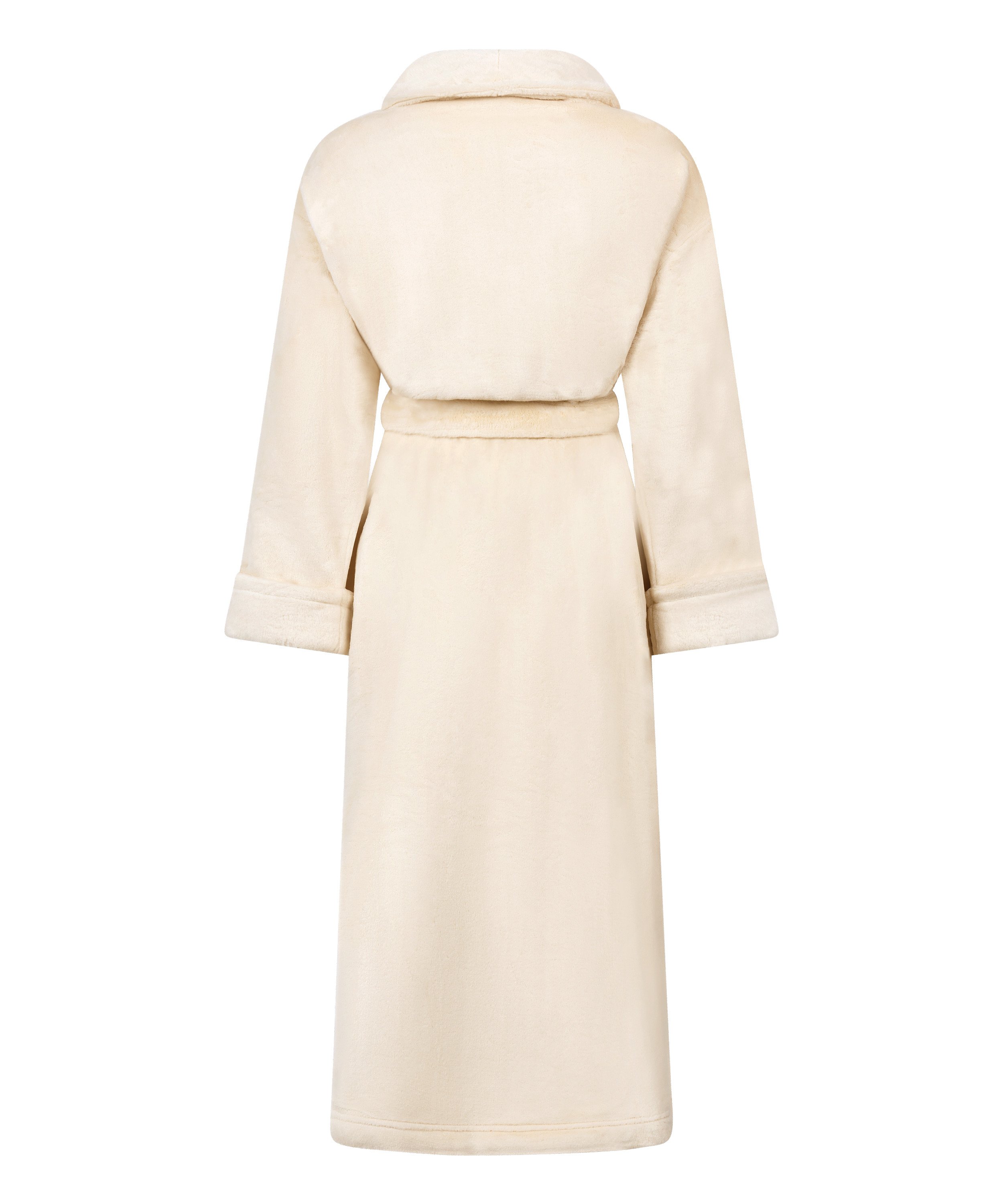 Soft Fleece Bathrobe, White, main