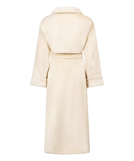 Soft Fleece Bathrobe, White