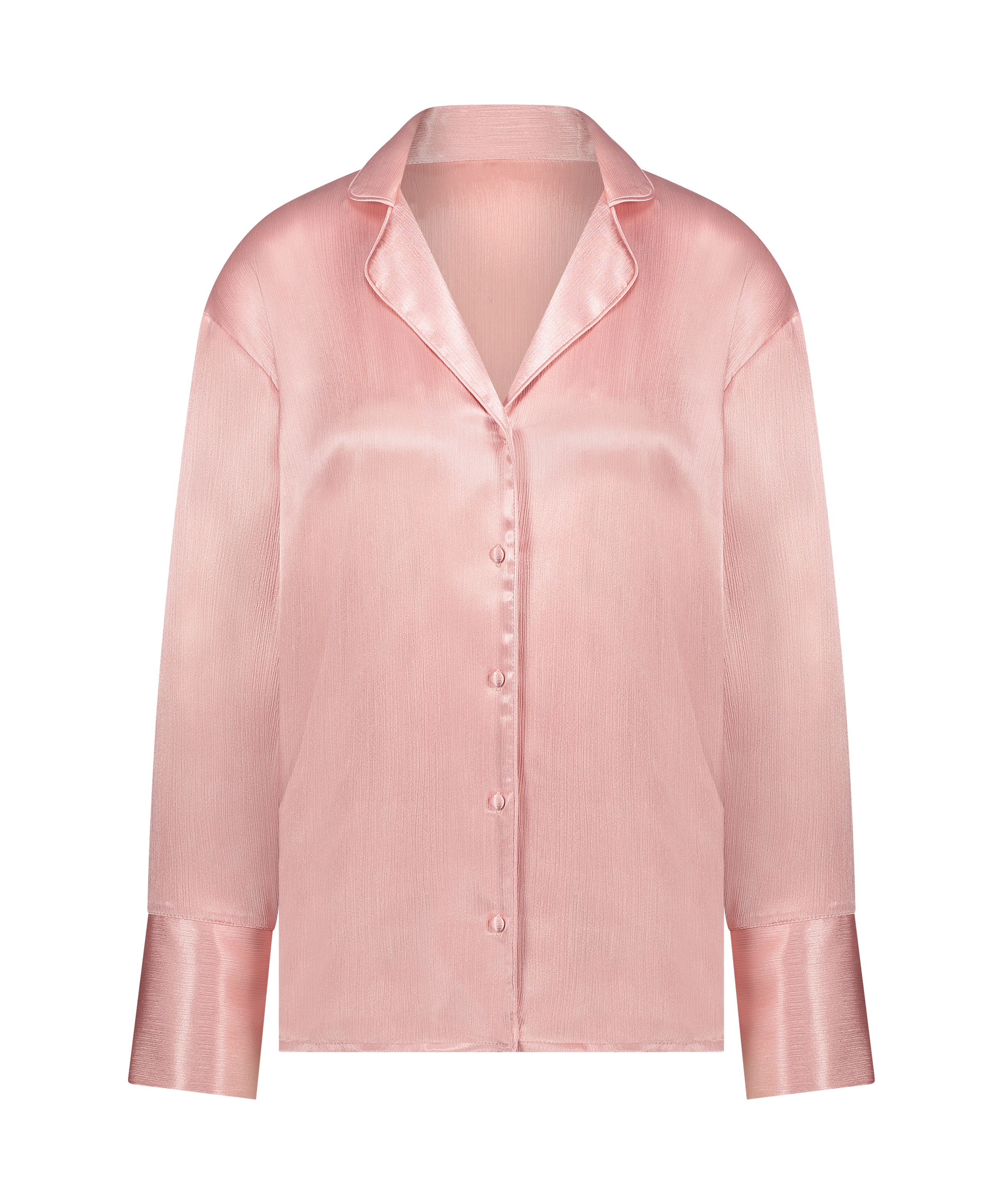 Satin Long-Sleeved Jacket, Pink, main