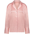 Satin Long-Sleeved Jacket, Pink