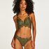 Marilee Padded Underwired Longline Bra, Green