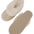 Suede Slippers, Beige