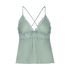 Satin Marcela Cami Top, Green