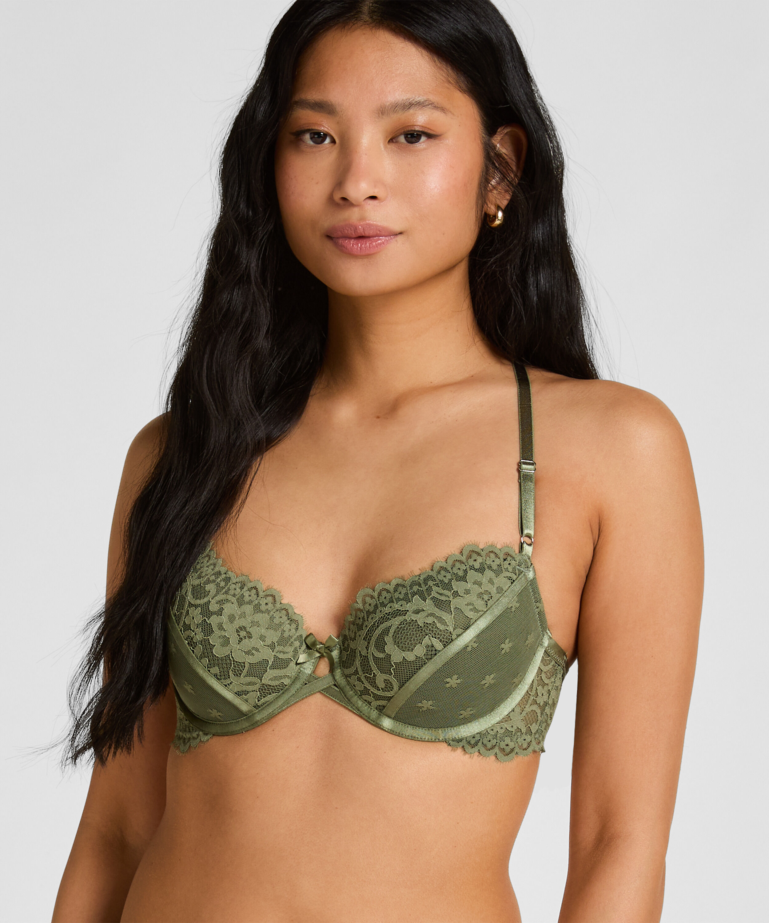 Padded Underwired Bra Valora, Green Padded Underwired Bra Valora, Green