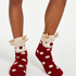 Deer slipper socks, White