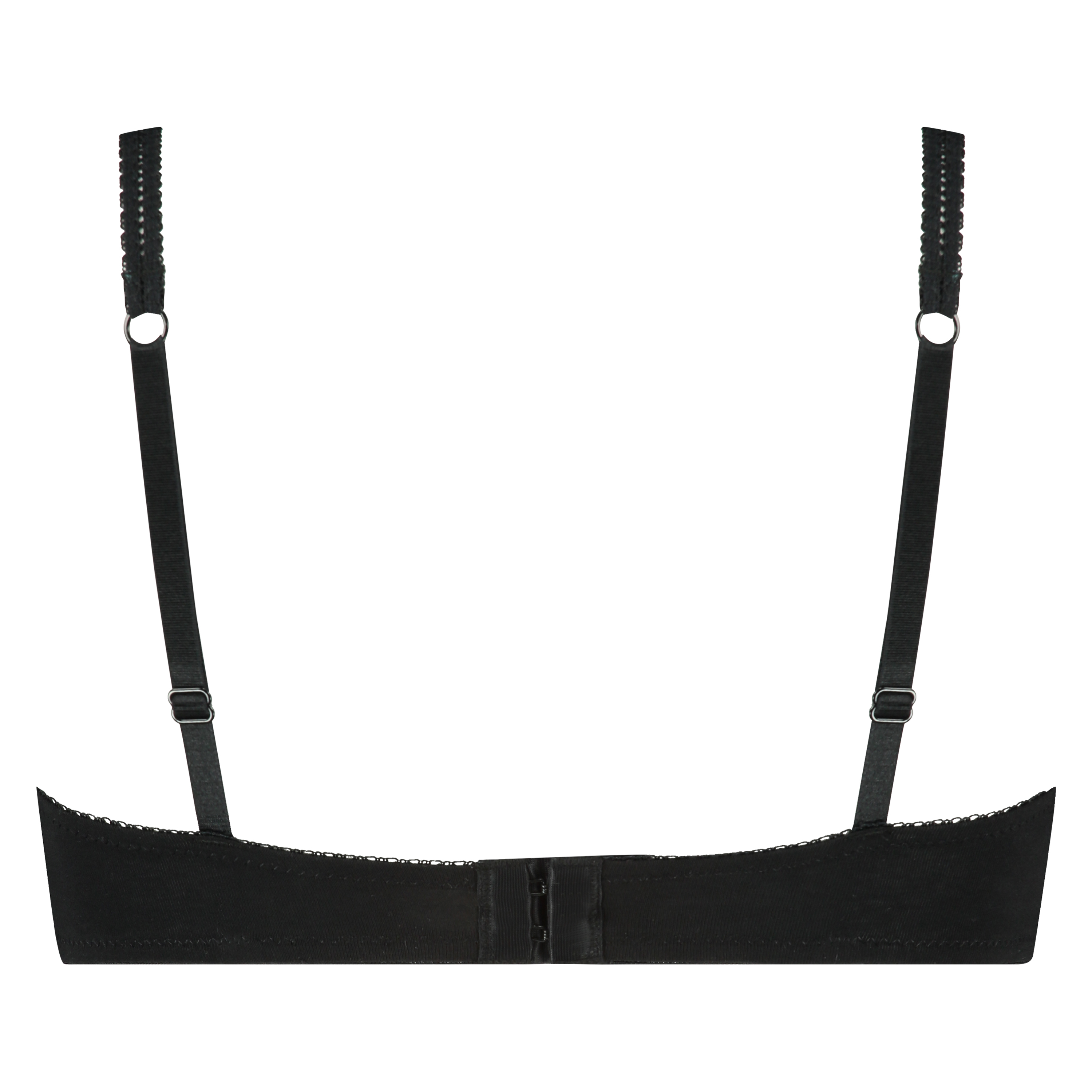 Secret Lace cotton padded underwired bra, Black, main