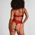 Withney Suspender Thong, Red