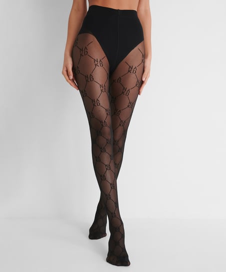 Fishnet tights HKM x NA-KD, Black