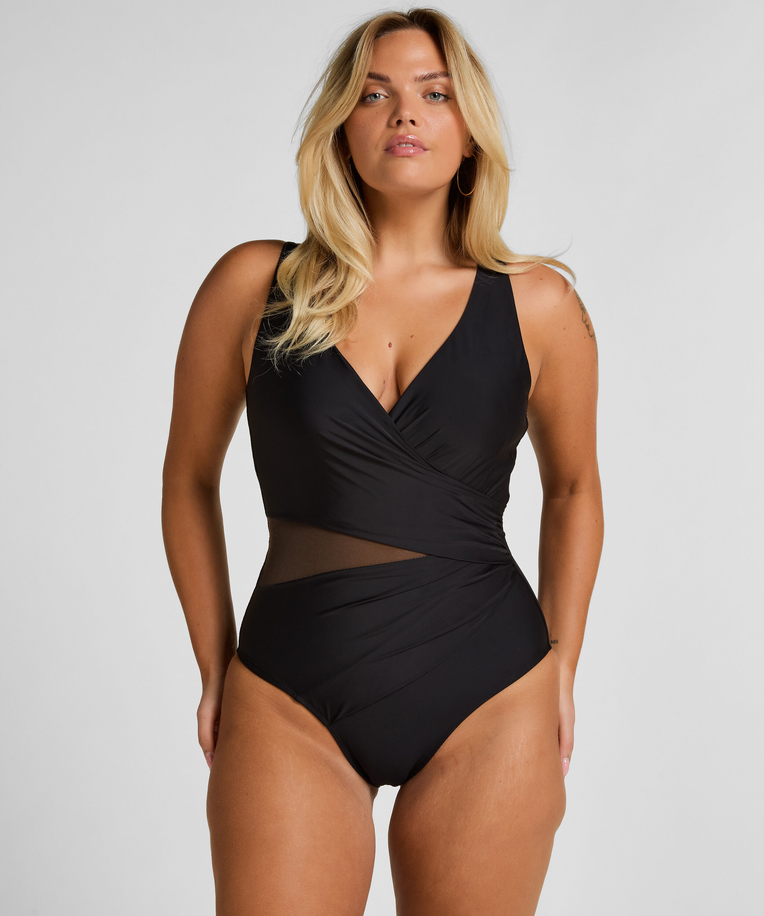 Shaping Shell Mesh Swimsuit