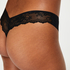 3-Pack Invisible Thong, Black
