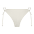 Maui Crochet Cheeky Tanga Bikini Bottoms, White