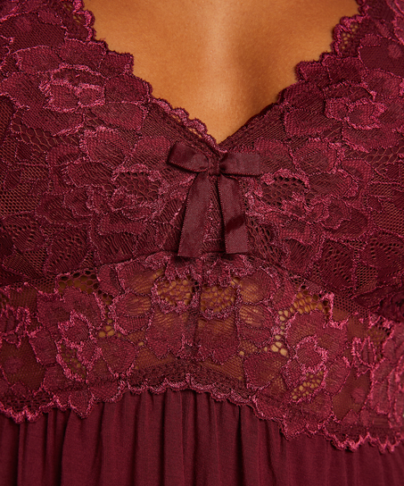 Nora Lace Slip Dress, Purple