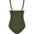 Scallop swimsuit, Green