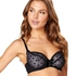Non-padded underwired bra Elle, Black