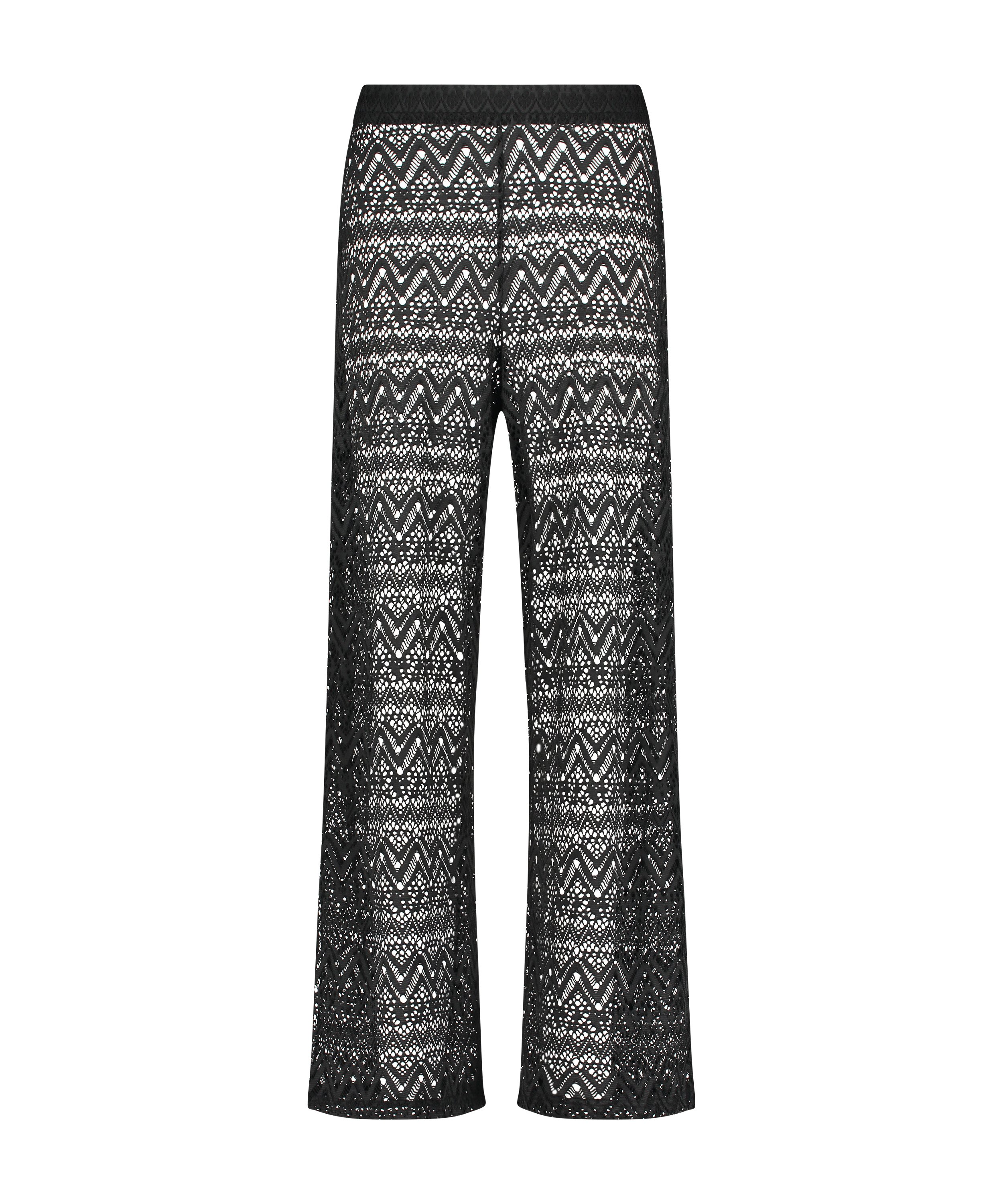 Lace Beach Pant, Black, main