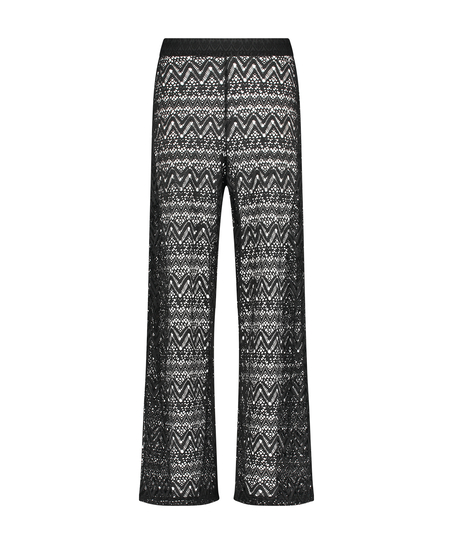 Lace Beach Pant, Black