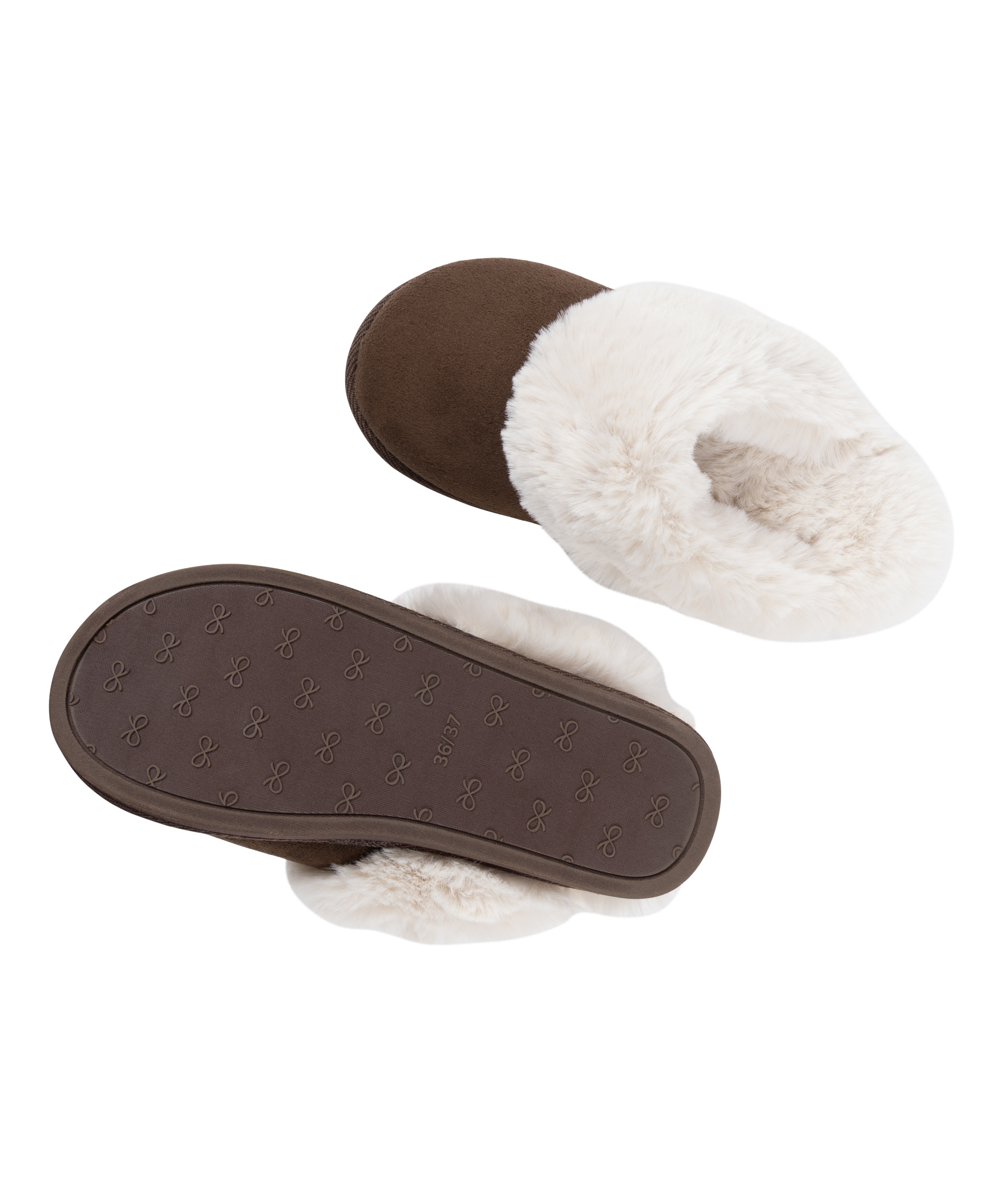 Betty Fake Fur Mule, Brown, main